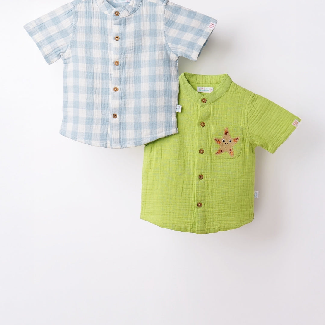 Pre Softer Washed Muslin Shorts – Soft Waistband for Babies