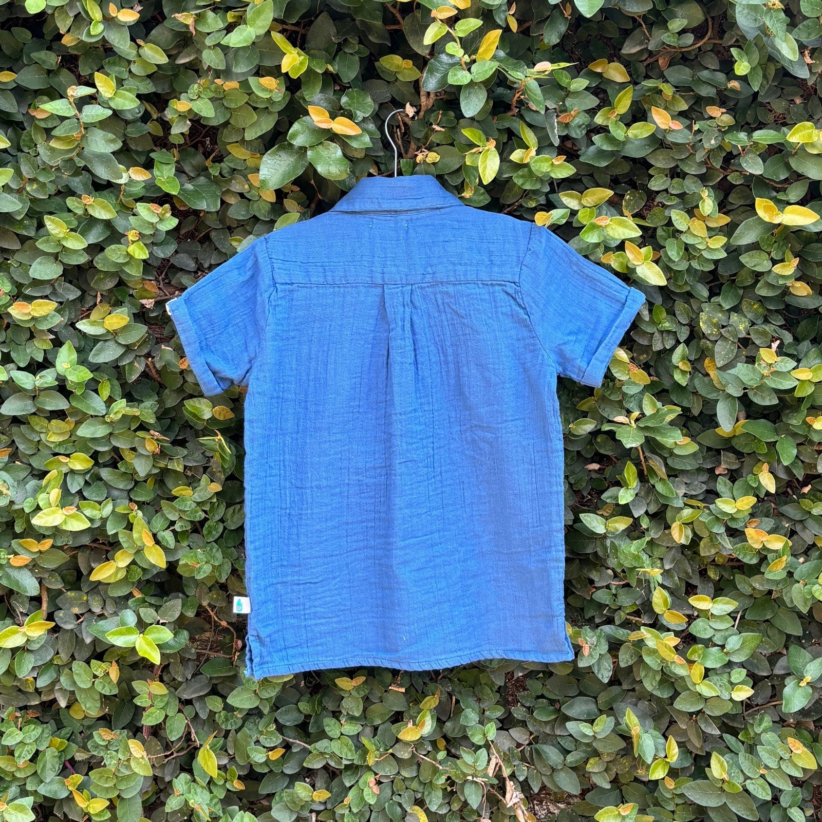 100% Cotton Resort Collar Shirt Greek Weed
