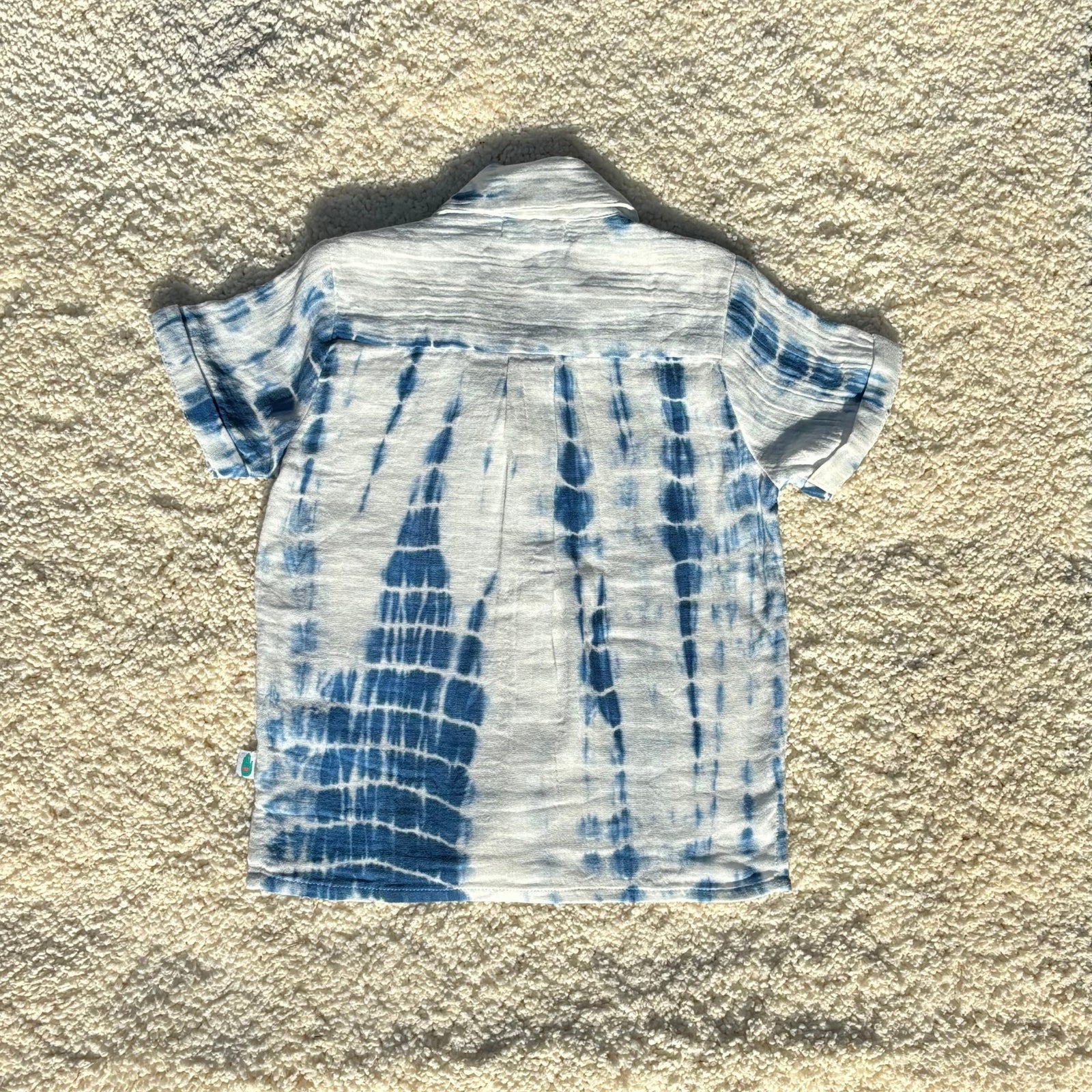 Resort Collar Shirt with Resort Short Greek Blue & White