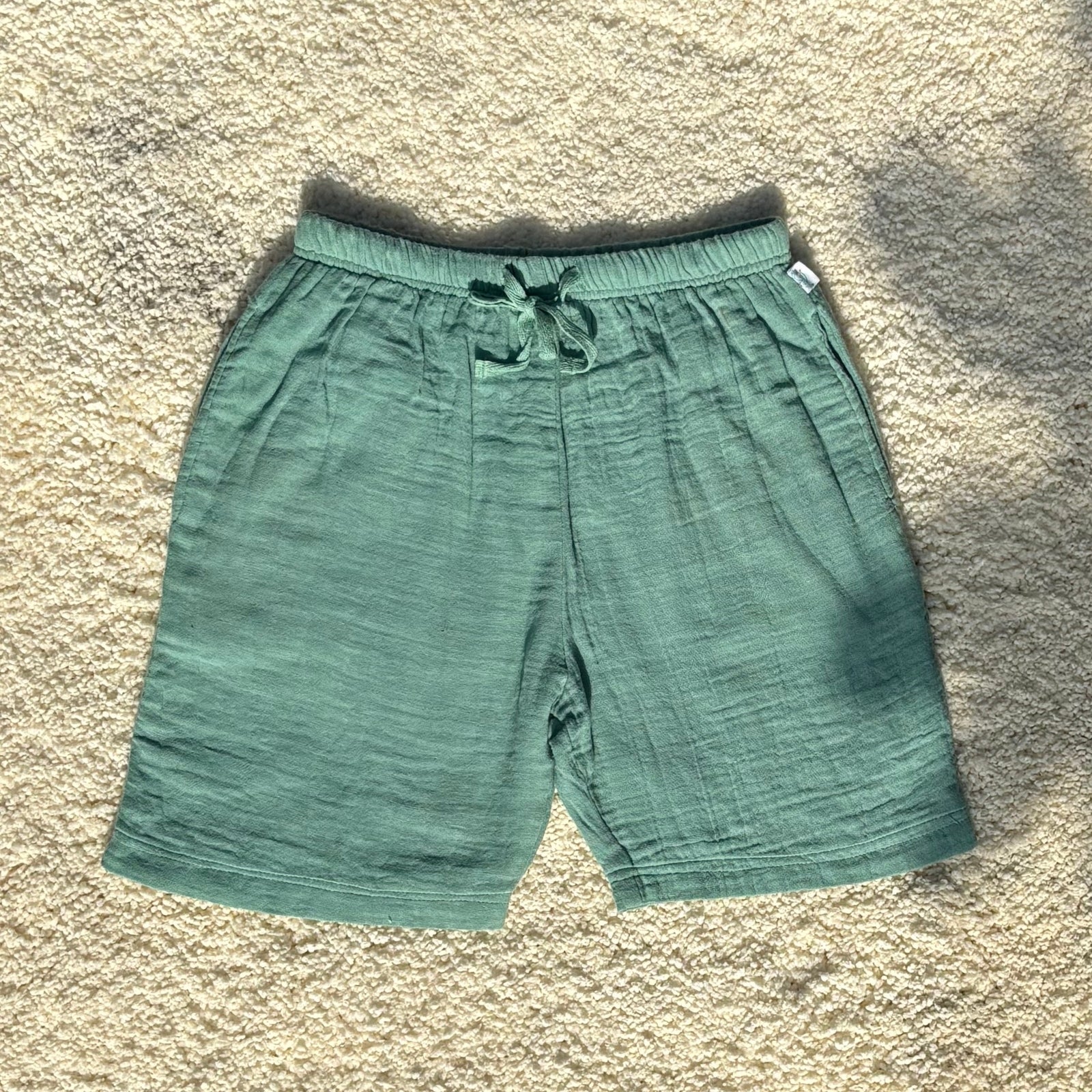 Resort Collar Shirt with Shorts Set of 3 Sea Weed