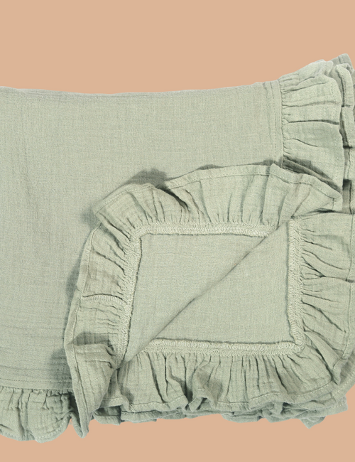 Greendeer 100% Crinkle Cotton Mint Swaddle Cloth