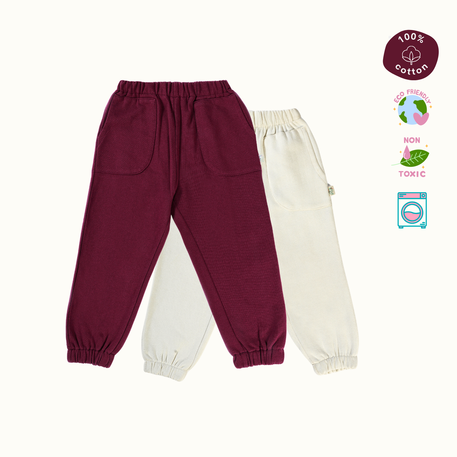 100% Cotton Sweat Pant Combo (Pack of 2)