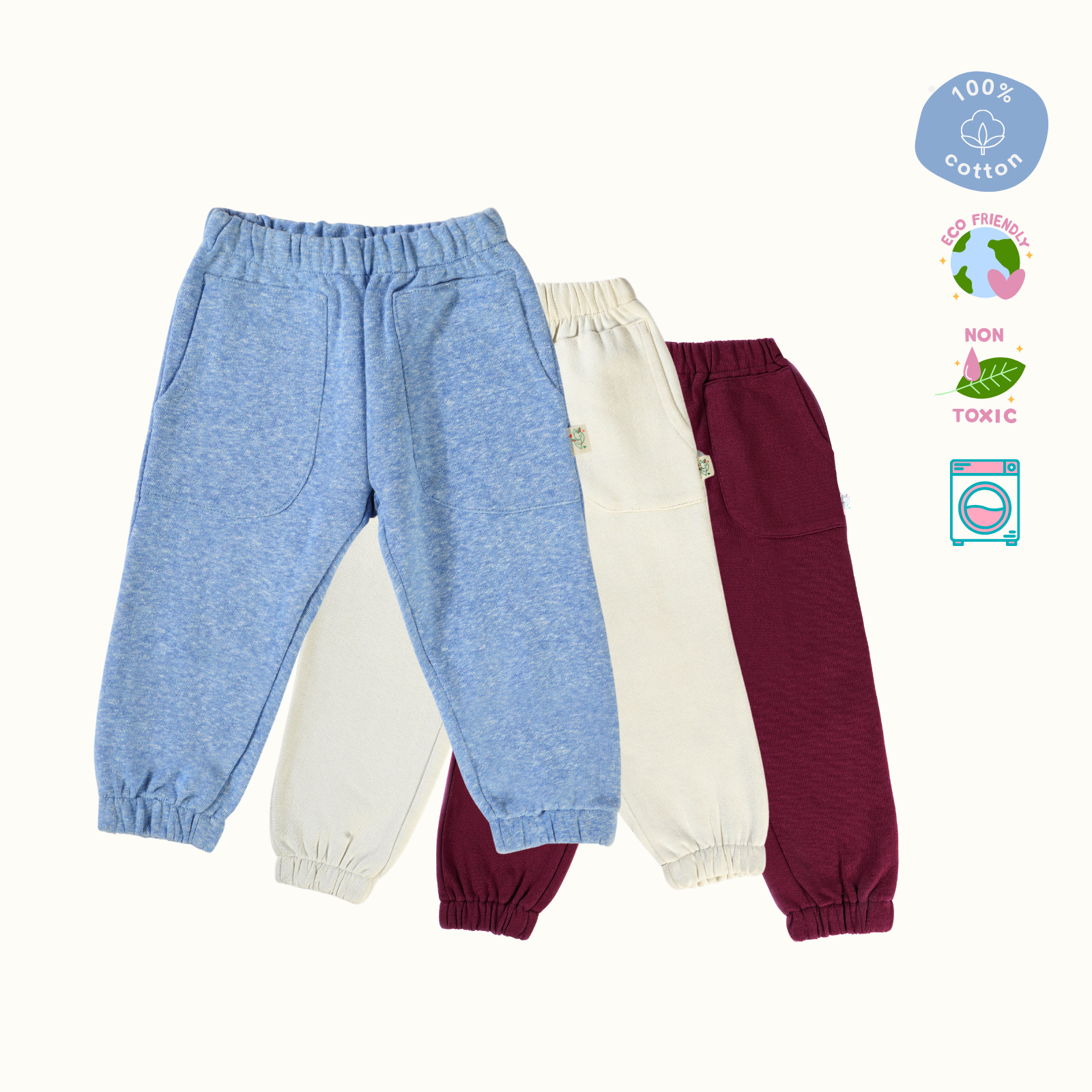 100% Cotton Sweat Pant Combo (Pack of 3)