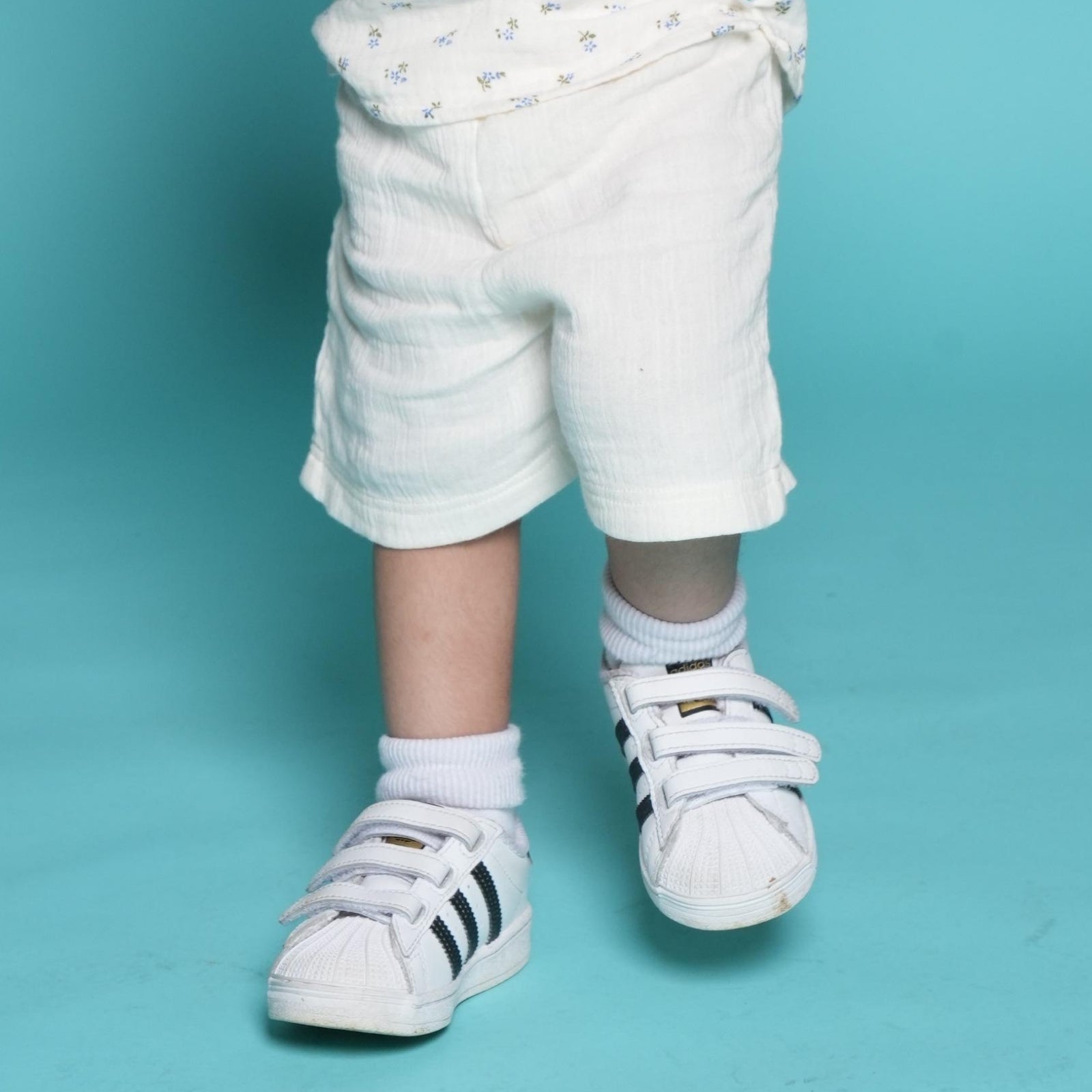 Kids of Greendeer 100% Cotton Resort Shorts Off White