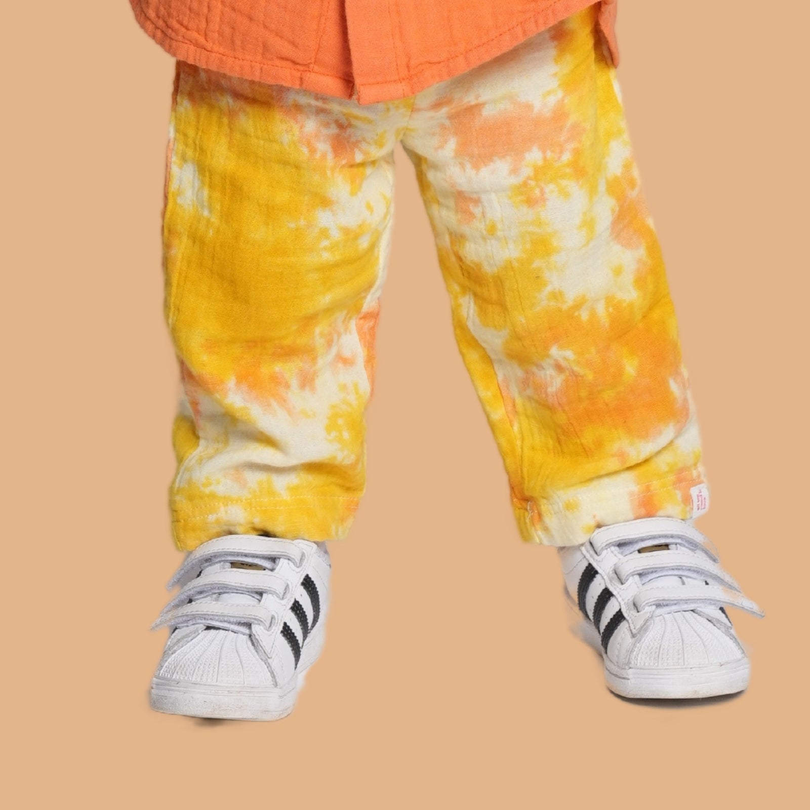 Kids of Greendeer 100% Cotton Resort Pant Yellow & Orange