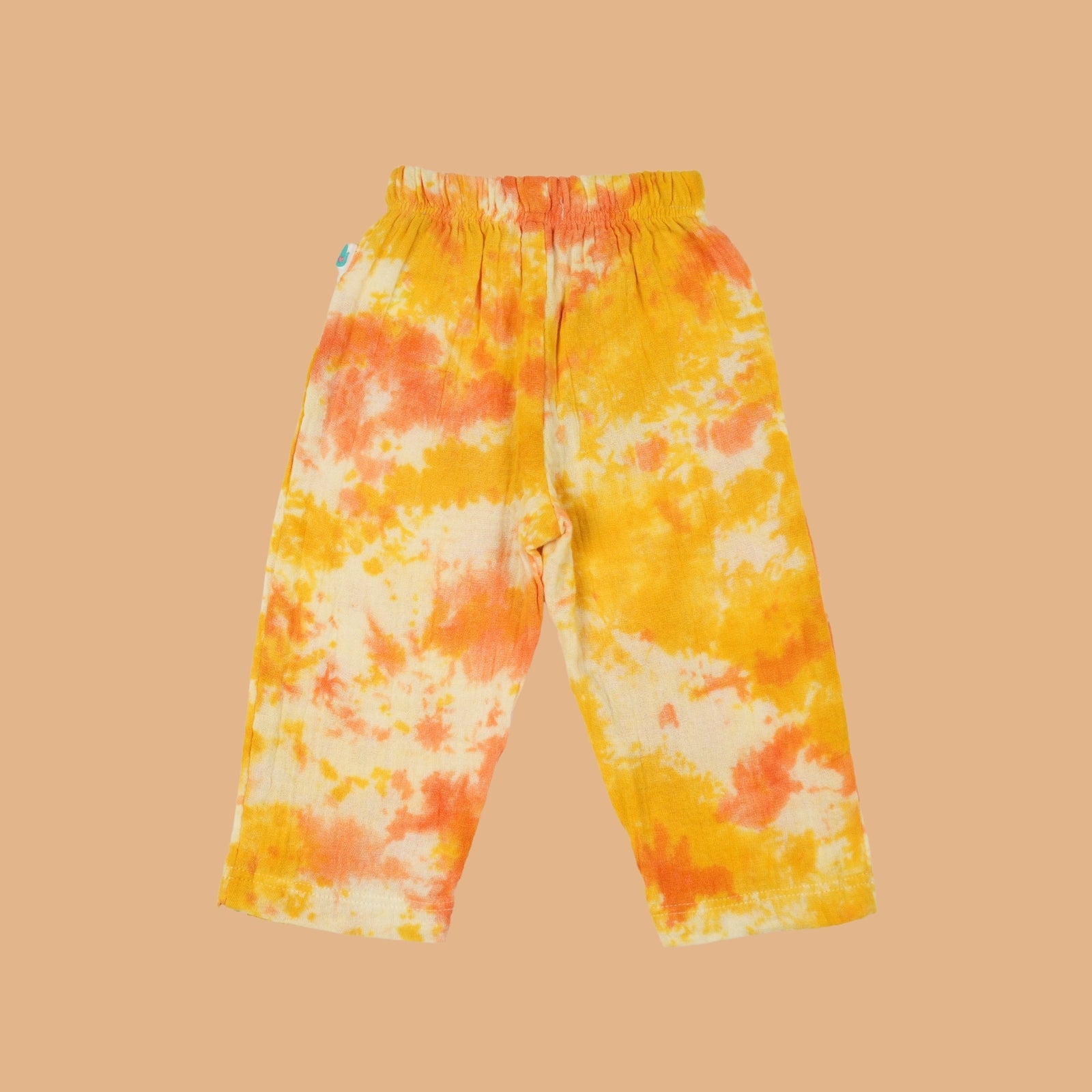 100% Cotton Resort Pant Yellow & Orange