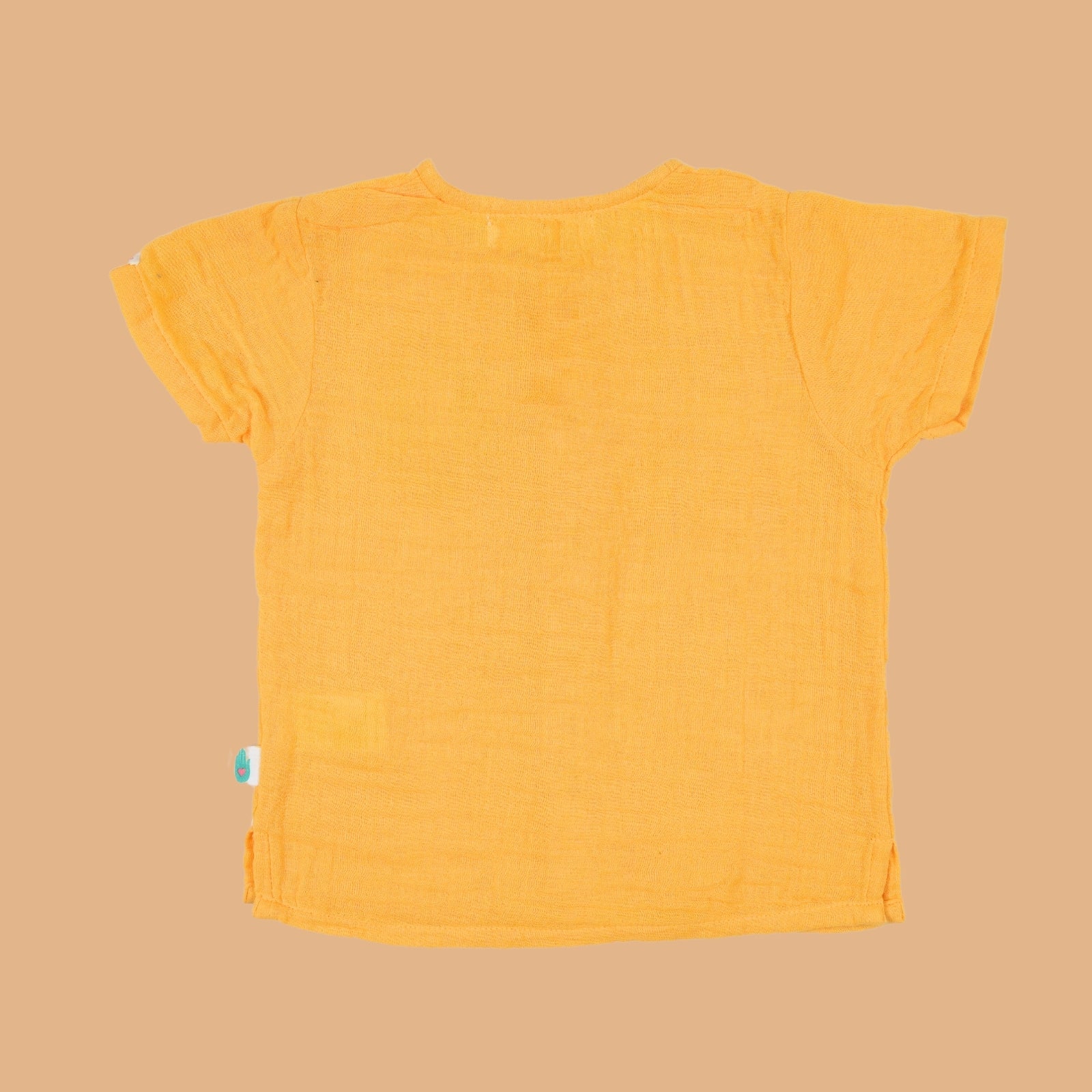 Front Open 100% Cotton Resort Shirt Yellow