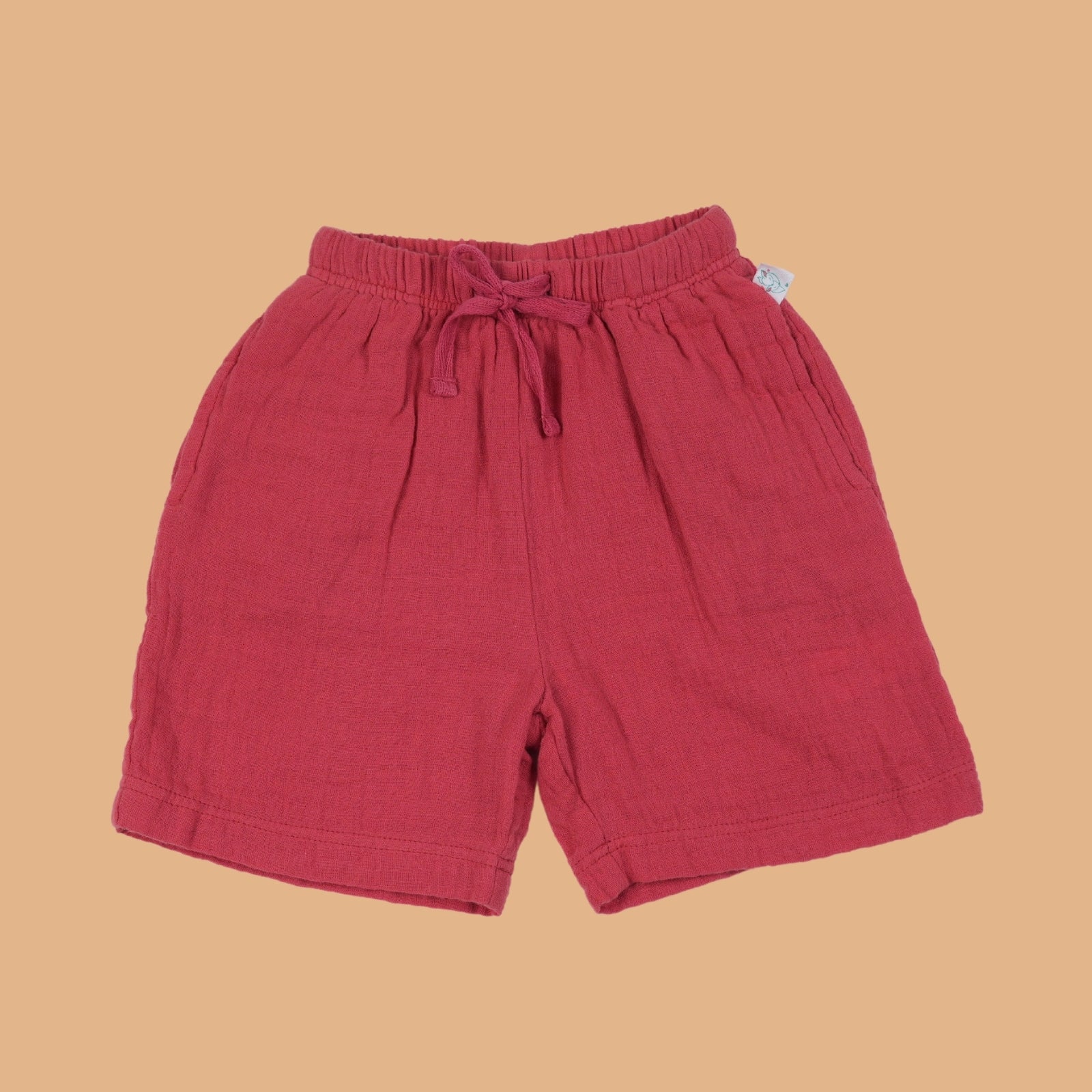 100% Cotton Resort Shorts Nobel Red