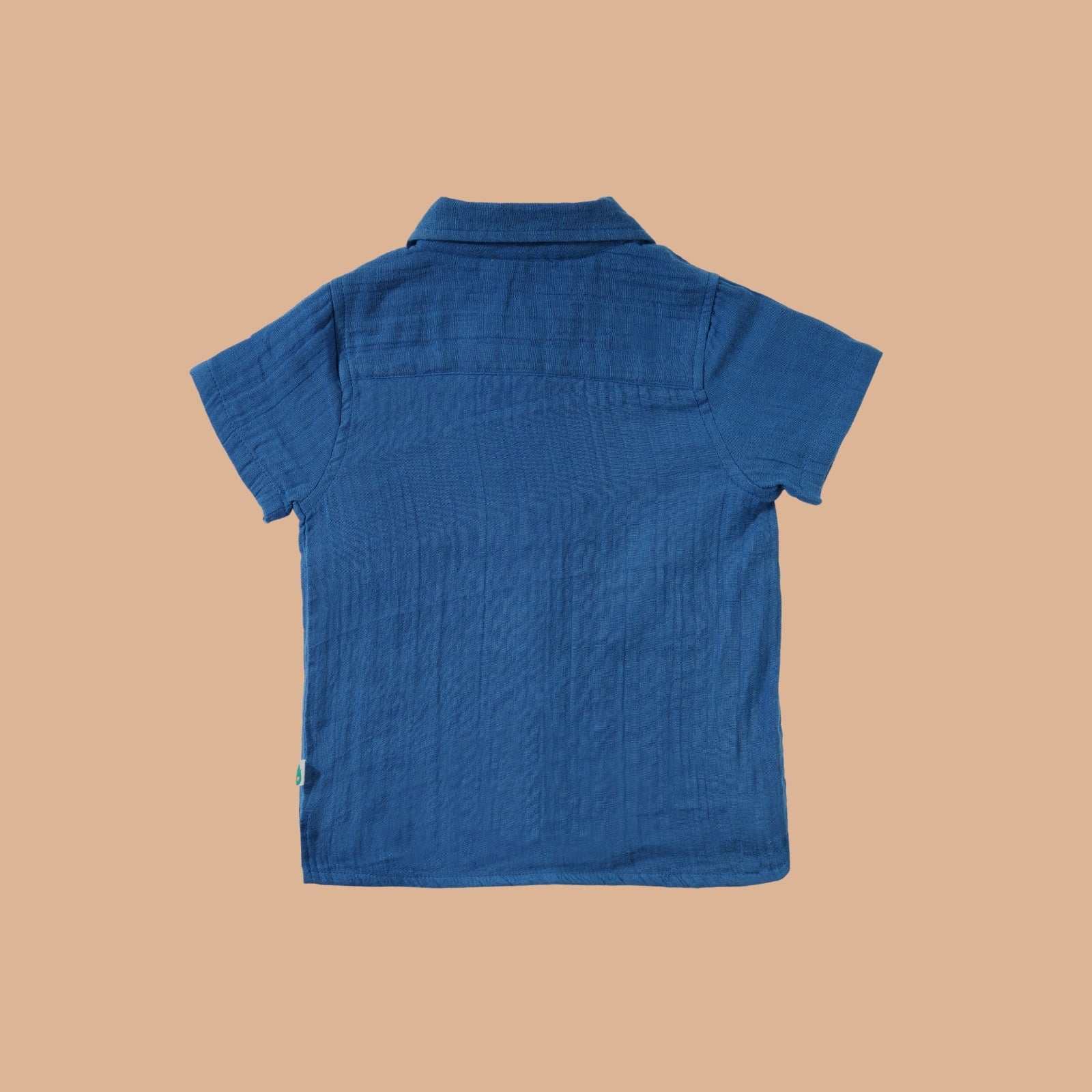 Greendeer Lovo Soft Double Cotton Half Sleeve Shirt - Greek Blue
