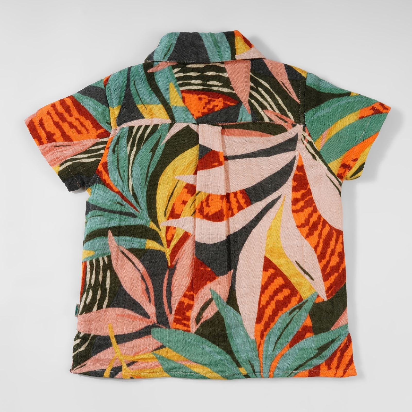 Greendeer Funky Jungle Print Half Sleeve Shirt