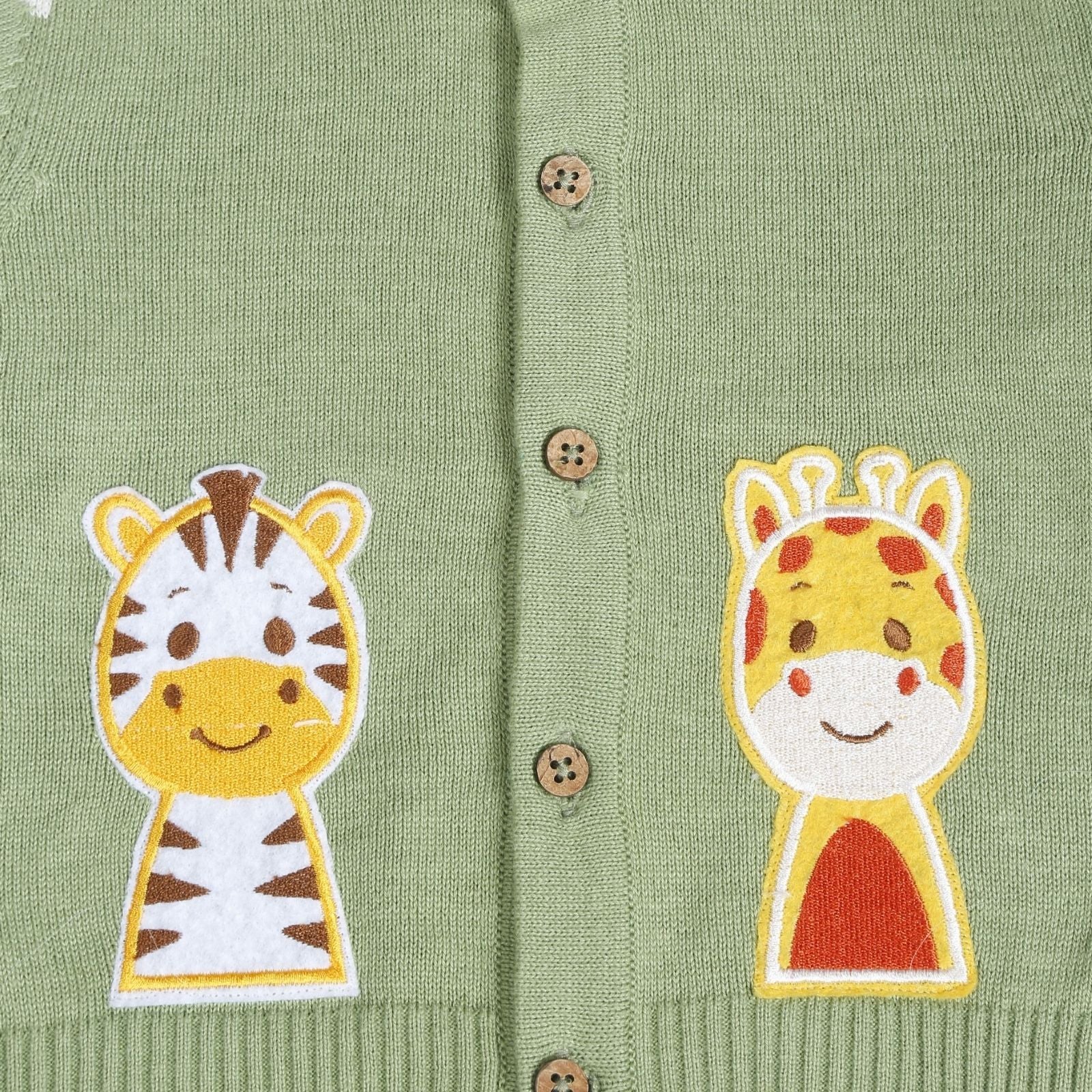 Greendeer Enchanting Bear & Happy Baby Animal 100% Cotton Sweater Set of 2