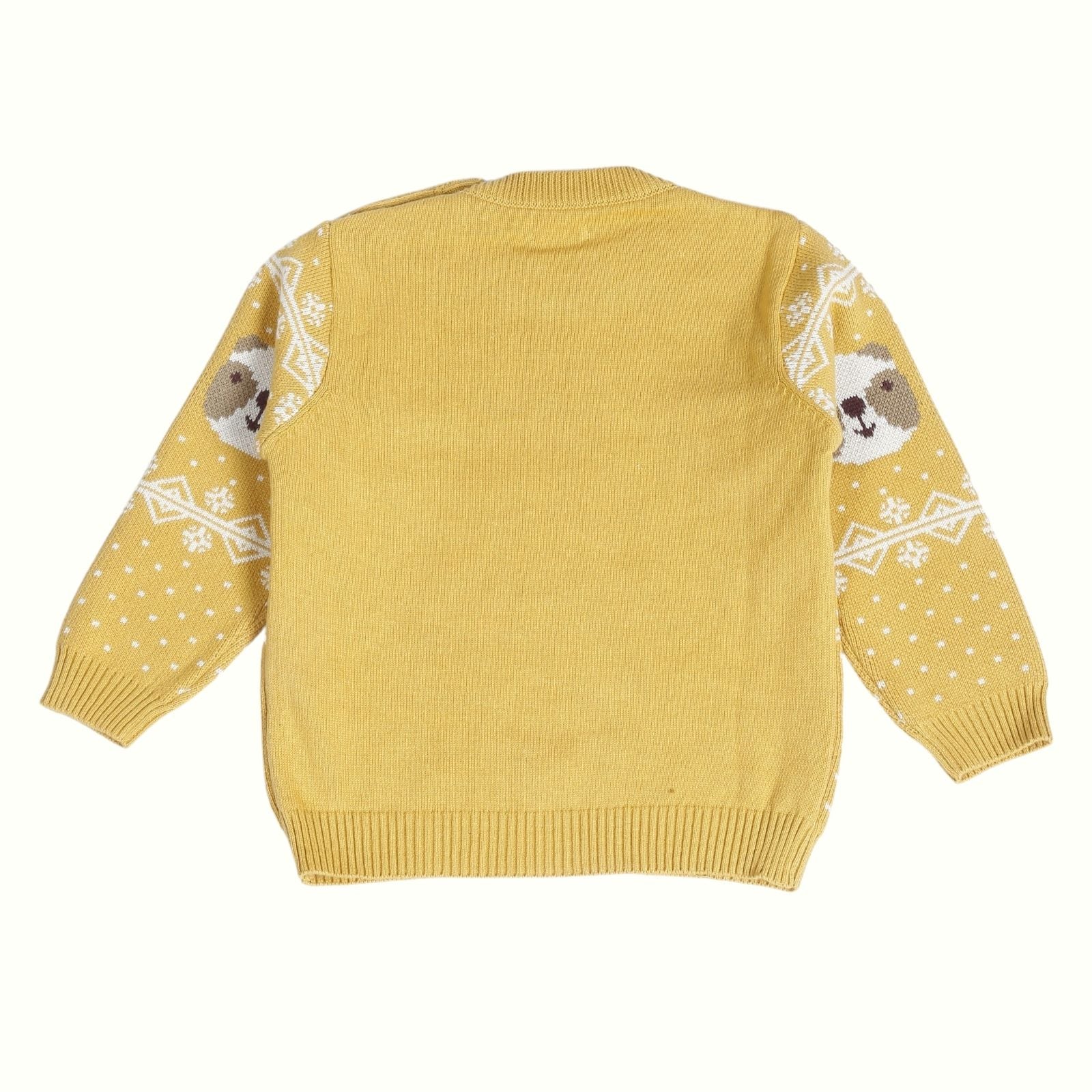 Greendeer Enchanting Bear Jacquard 100% Cotton Sweater Set of 2