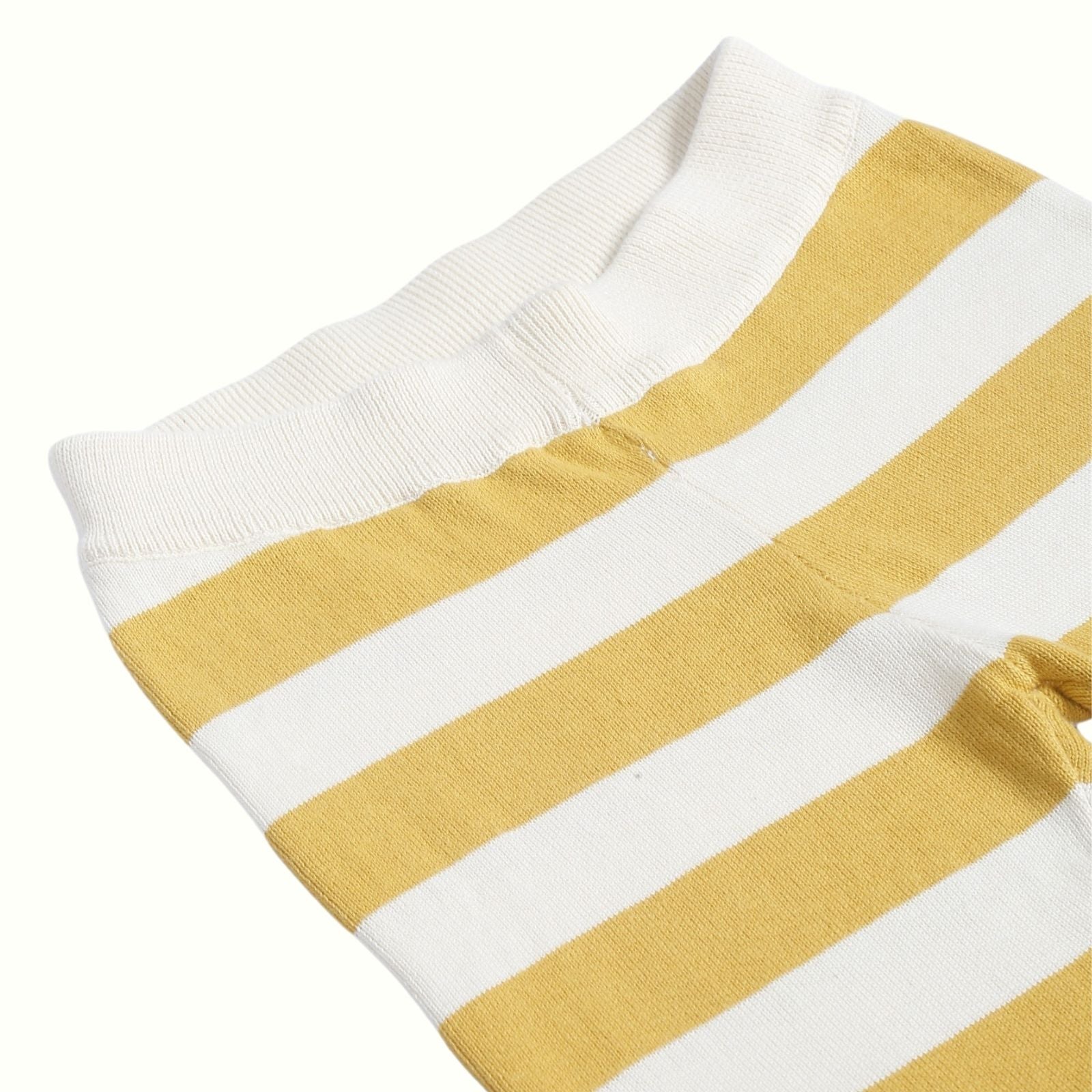 Greendeer Yellow & Green Stripe 100% Cotton Diaper Lowers Set of 2