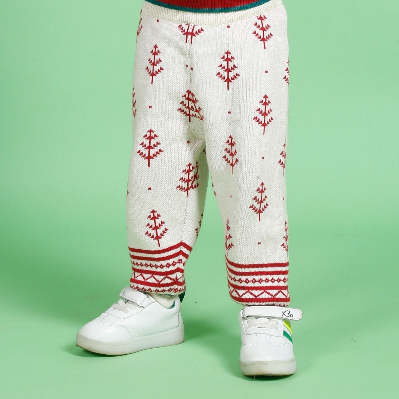 Greendeer Joyful Reindeer & Hearth Warming Bear 100% Cotton Sweater with Lower Set of 3