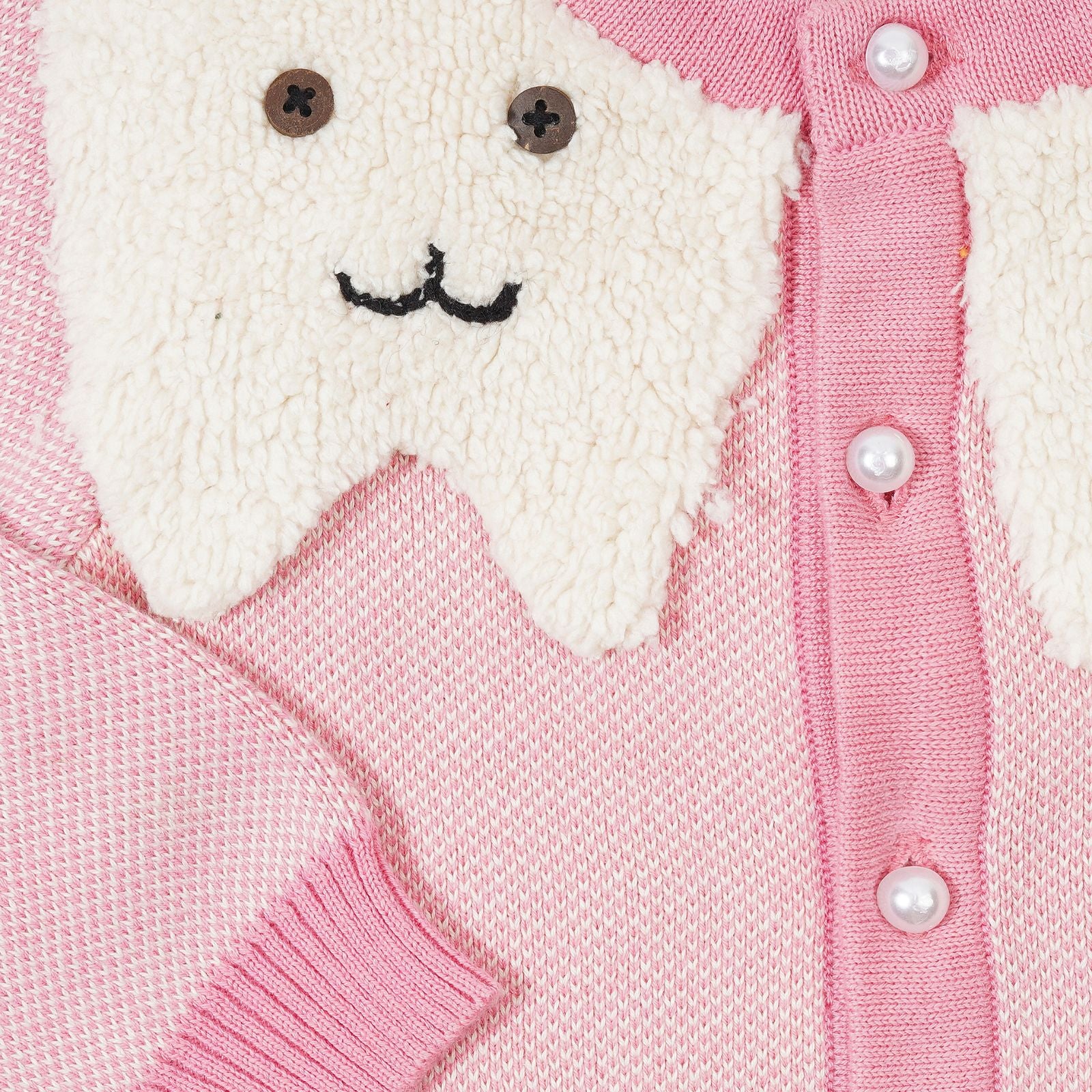 Wiskers Jacquard Sweater - Pink 