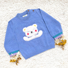 Cuddly Bear Blue Sweater