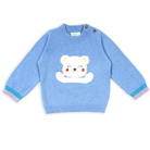 Cuddly Bear Blue Sweater